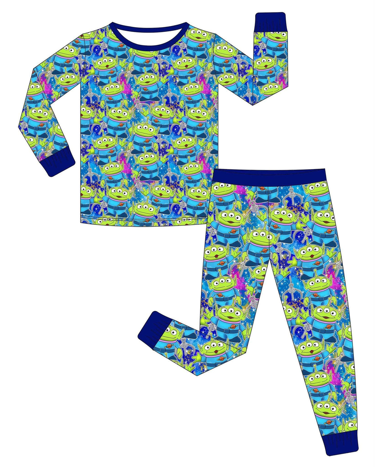 The Little Green Guys - 2 Piece PJ Set Long Sleeve and Pants