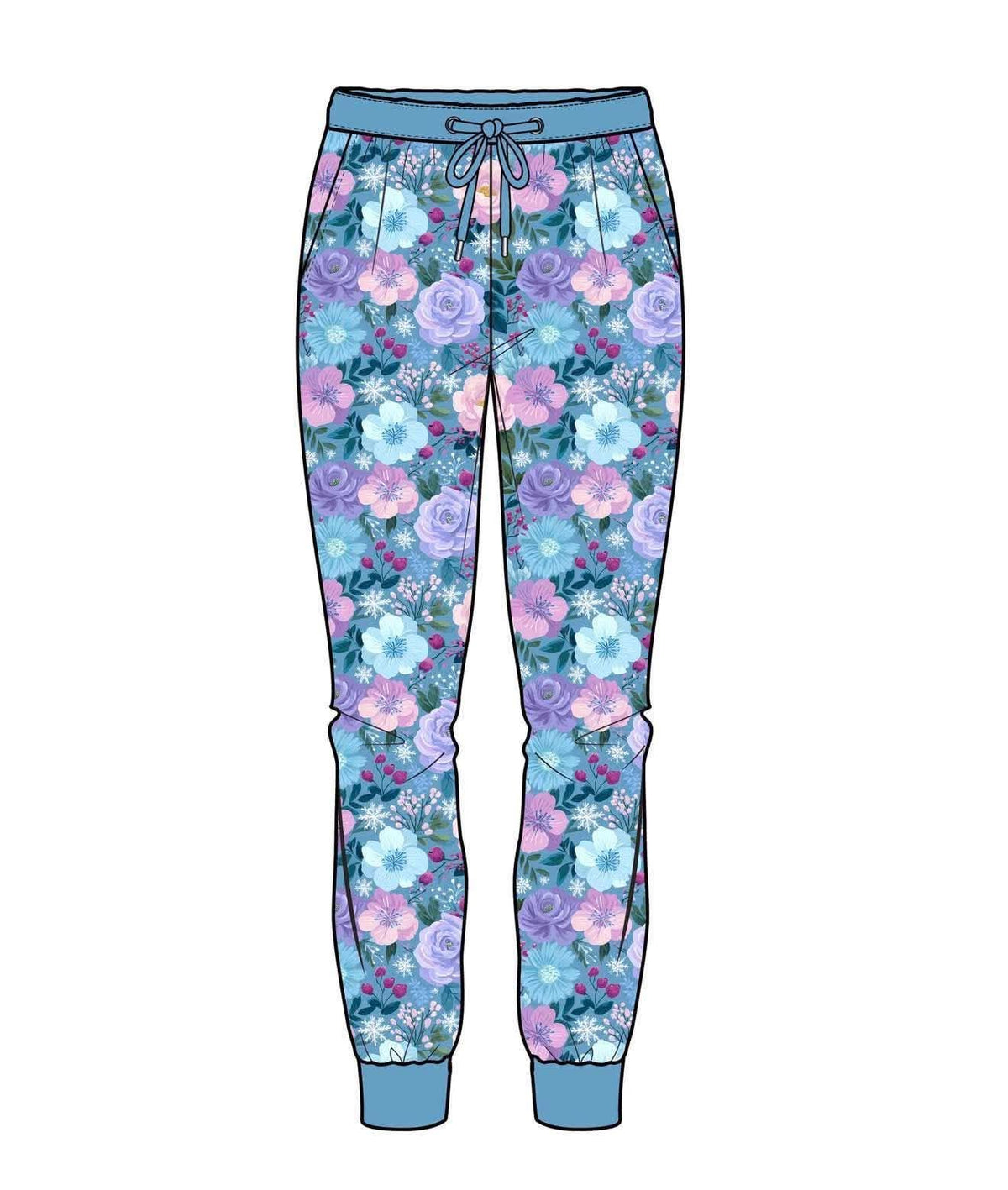 Winter Rose Garden - Adult Joggers