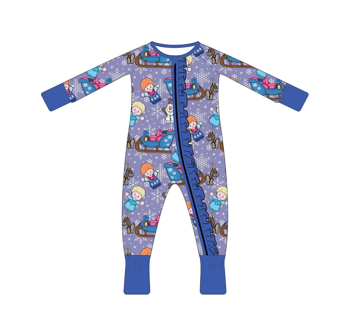 Little Frozen Holiday - Ruffle Convertible Zippy
