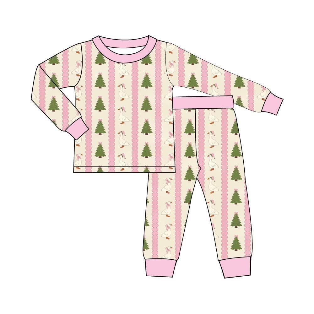Sugarplum Goose - 2 Piece Set Long Sleeve and Pants PJs