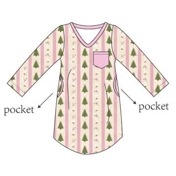 Sugarplum Goose - Adult Long Sleeve Night Dress