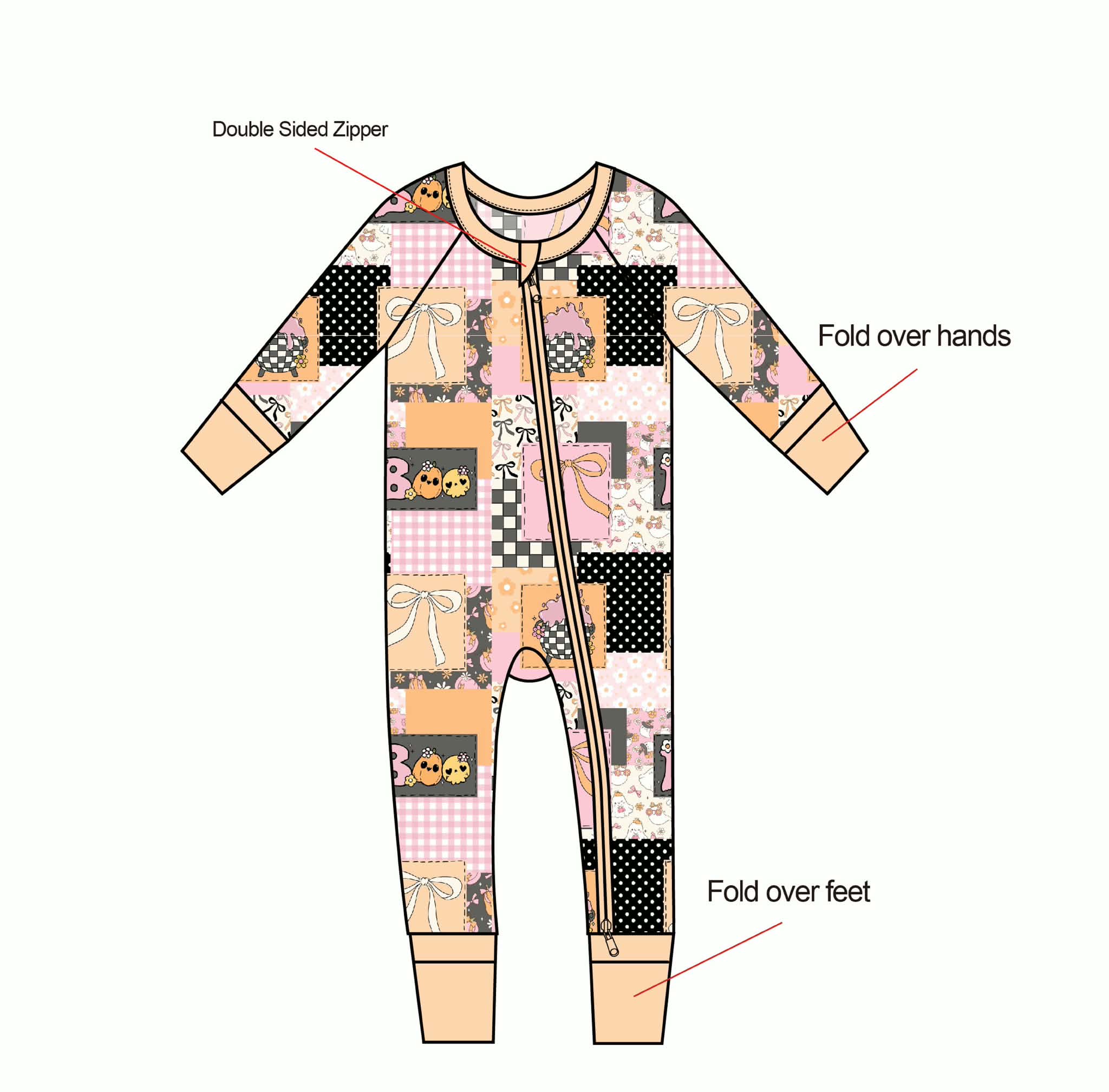 Boos and Bows - Convertible Zippy