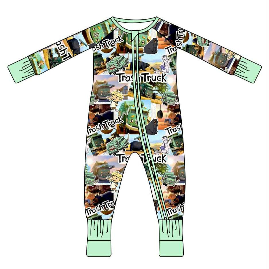 Trash Truck - Long Sleeve Convertible Zippy