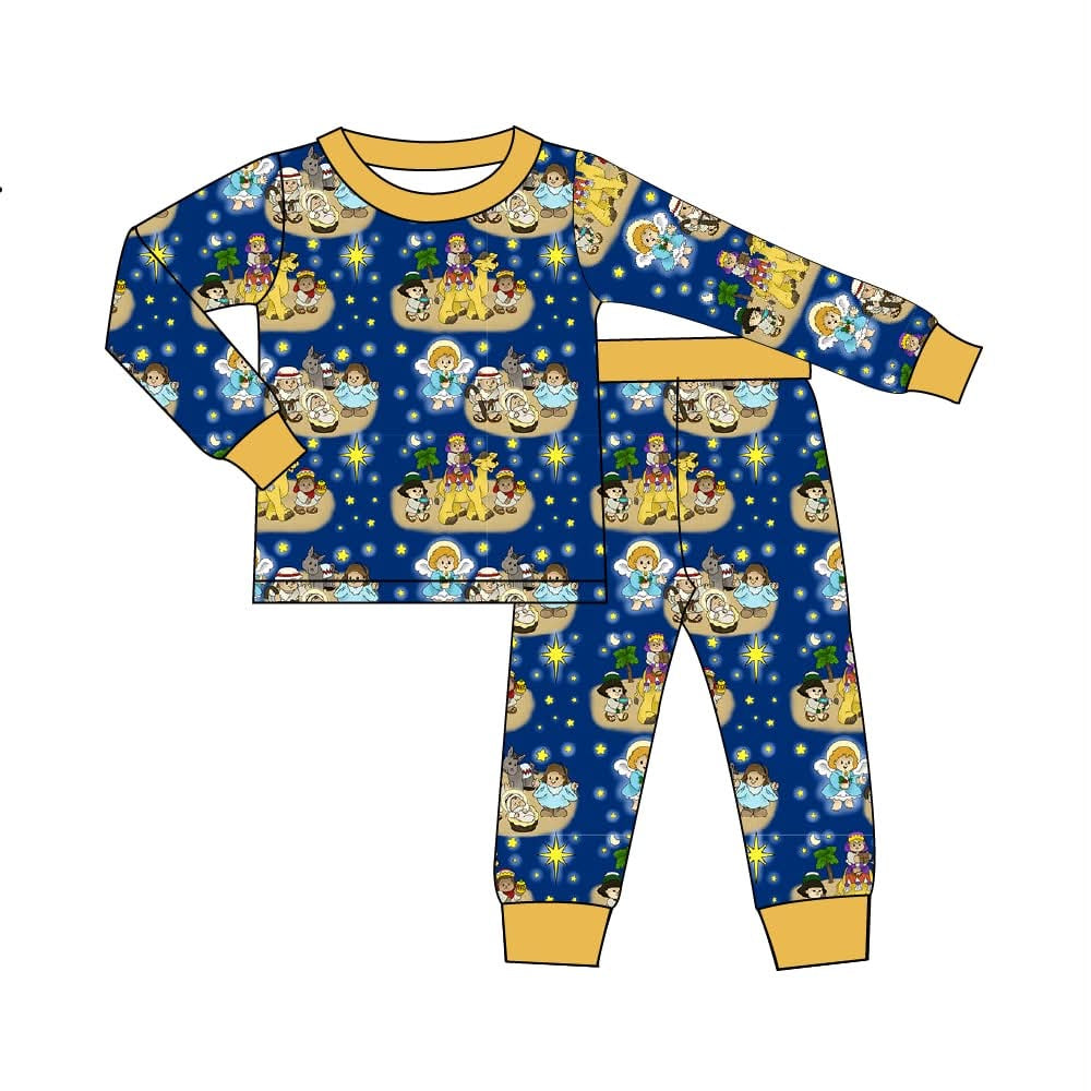 PRE-ORDER - Little Nativity - 2 Piece Set Long Sleeve and Pants PJs