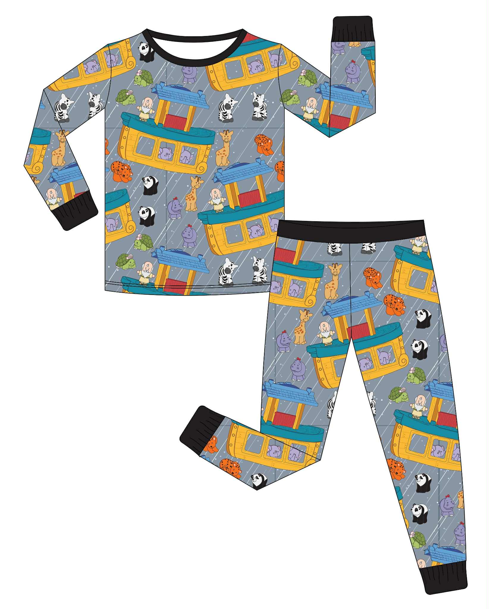 The Promise (Rain) - 2 Piece Set Long Sleeve and Pants PJs