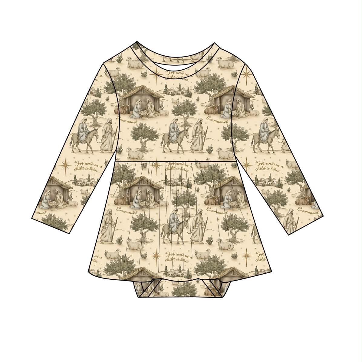 PRE-ORDER - Silent Night, Holy Night - Bodysuit Twirl