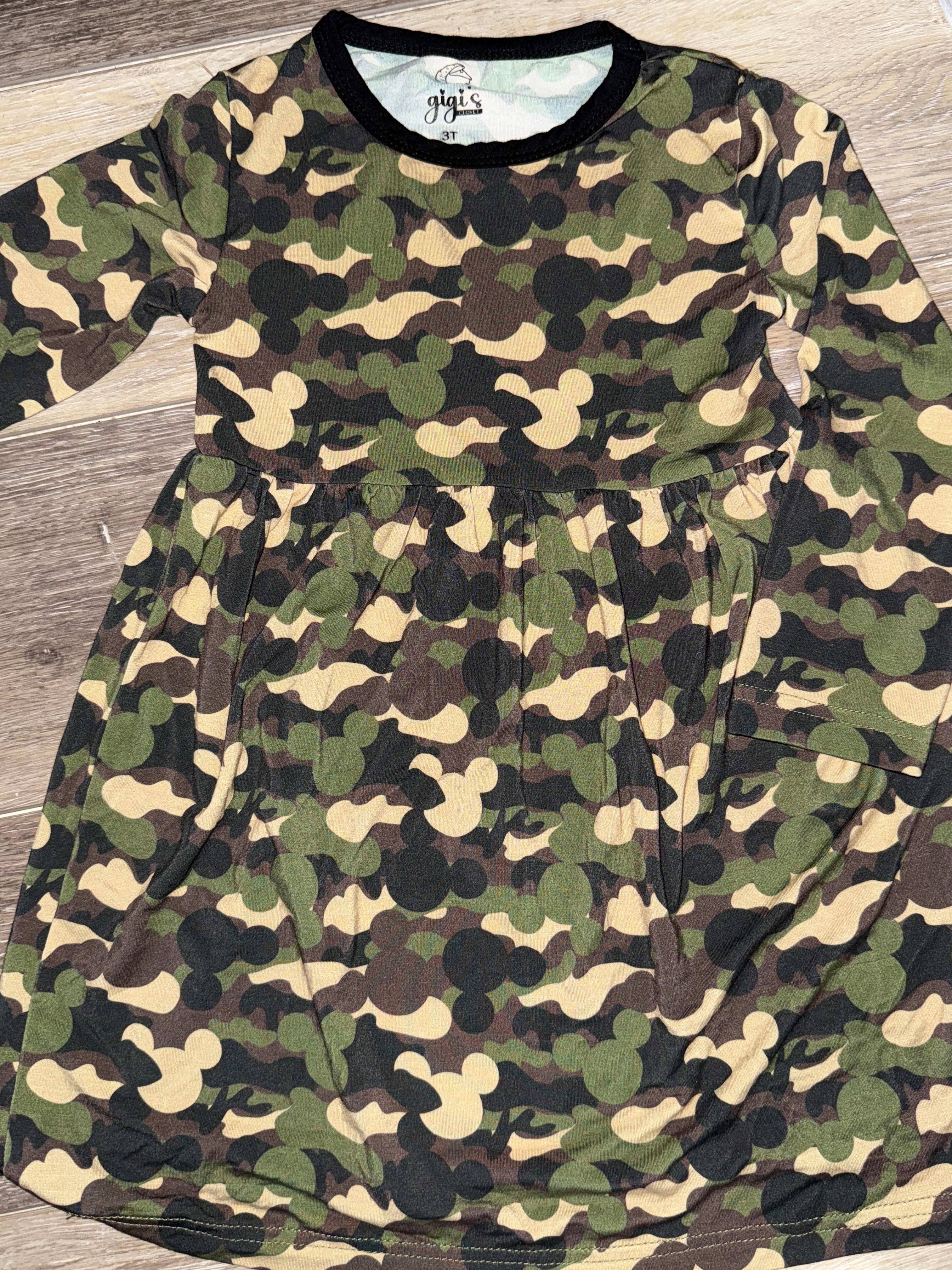 Camo Mouse - Twirl Dress