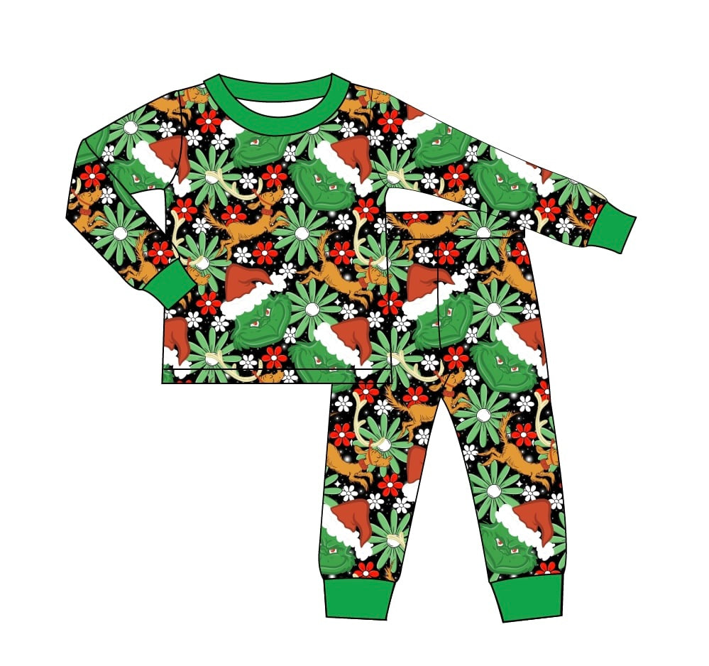 Heart Stealing Grinch - 2 Piece PJs Long Sleeve and Pants