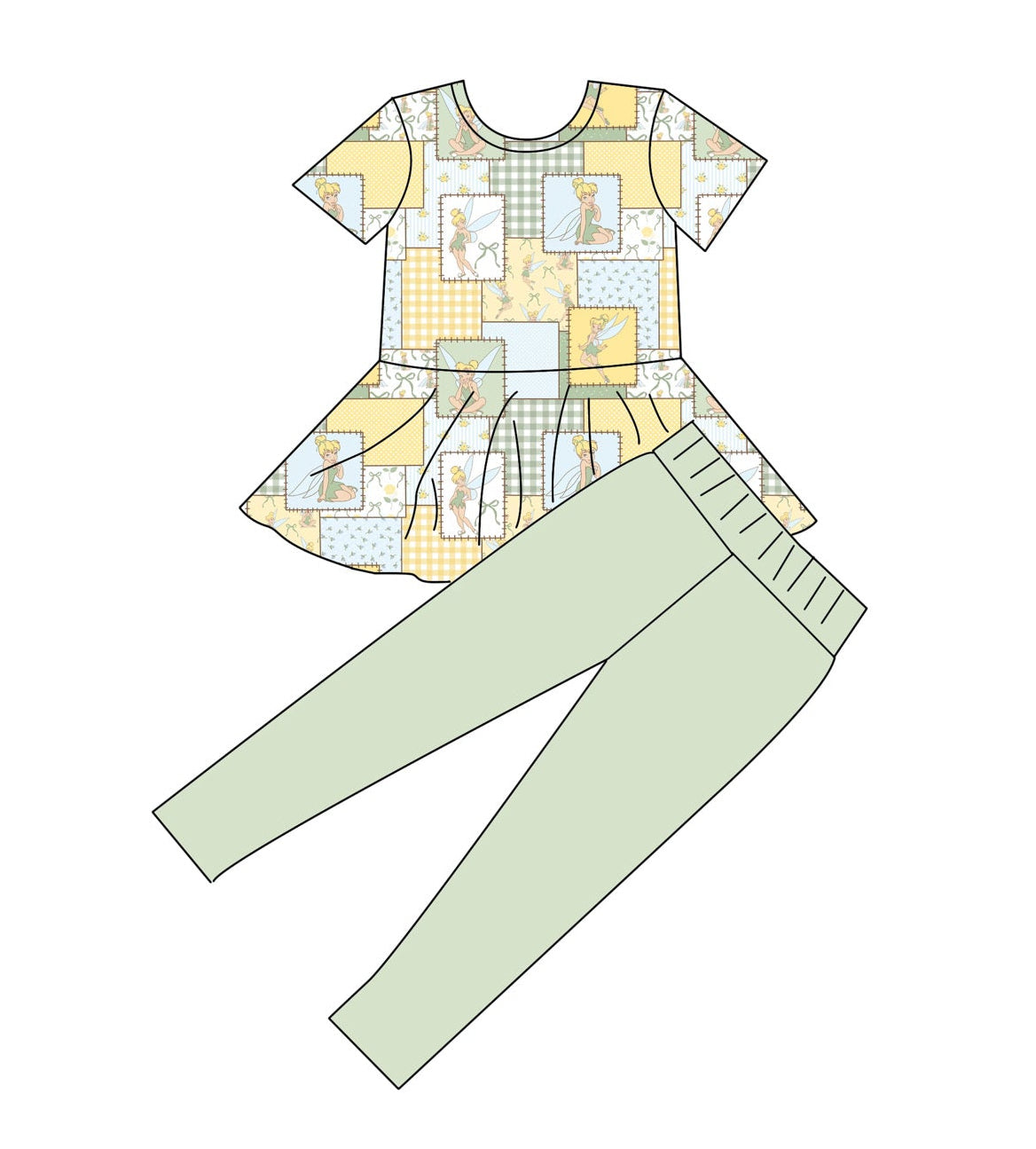 Patchwork Pixie - Peplum Set