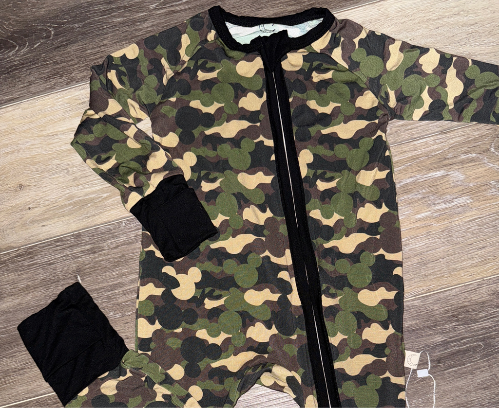 Camo Mouse - Long Sleeve Convertible Zippy