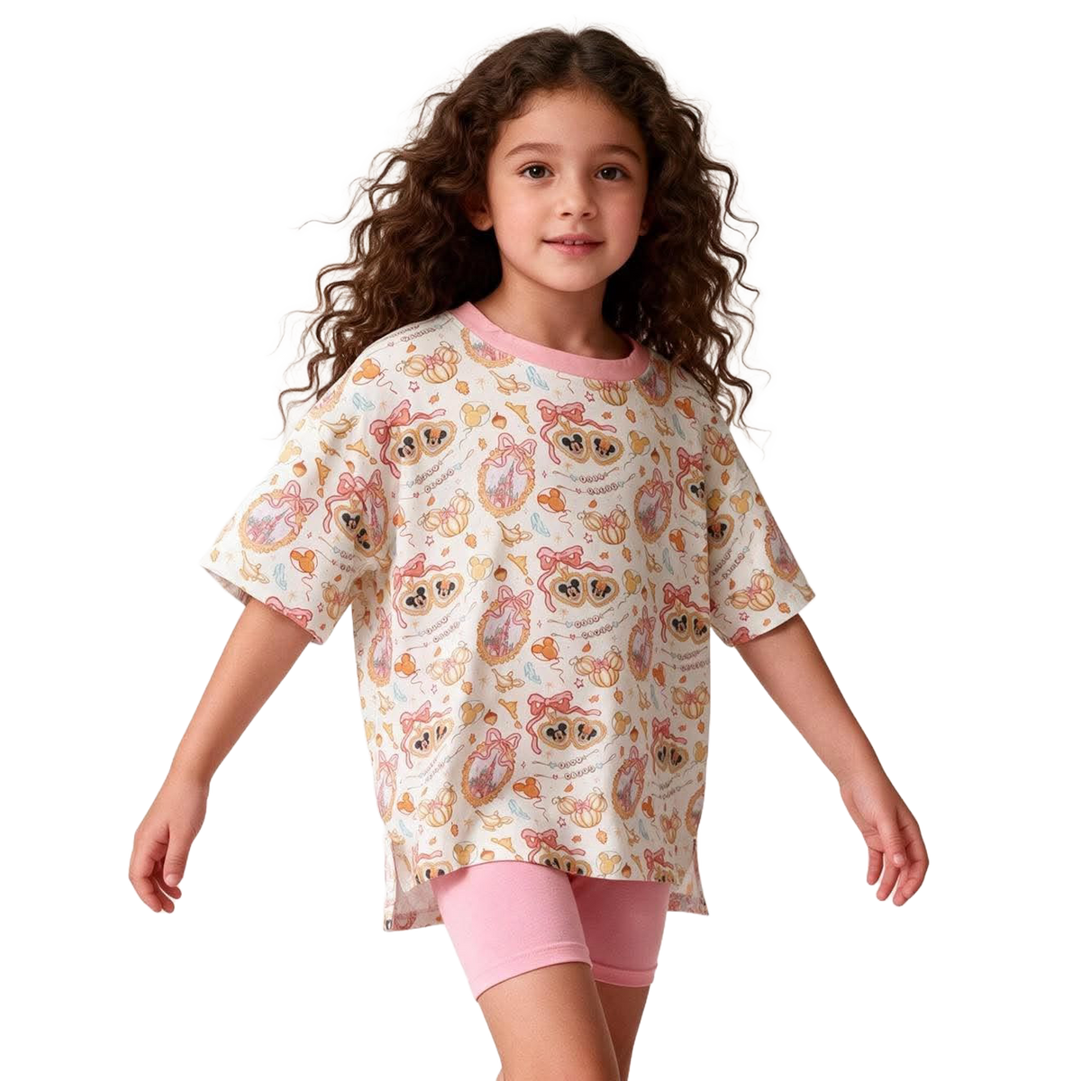Little Britches X My Gigi's Closet Collab - Fall Ever After - Boxy Tee and Shorts Daywear Set