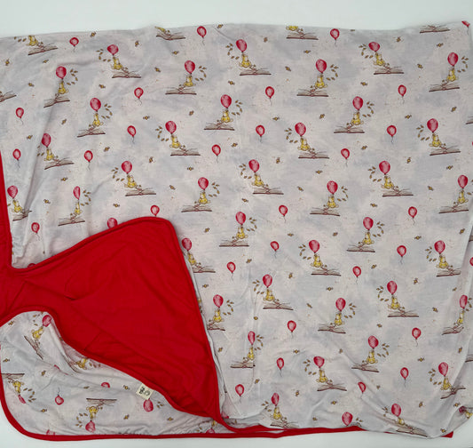 Storybook Pooh Blanket 45 x 45 Double Layered