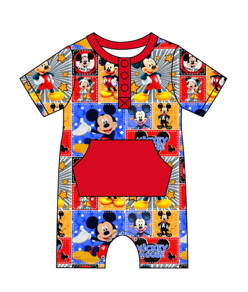 Mickey Mouse Play House Kangaroo Pocket Romper