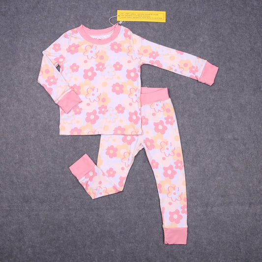 Groovy Blooms Two-Piece Pajama Set