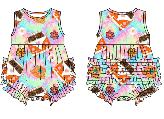 Totally Hippie - Tank Bubble with Ruffles