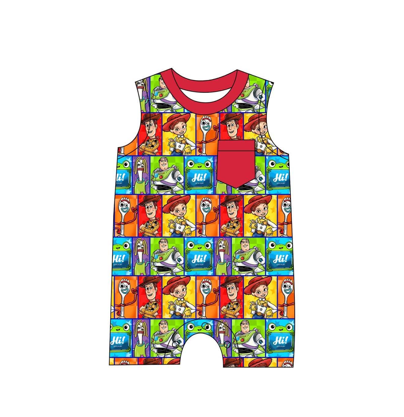 Colorful Toys - Tank Pocket Romper