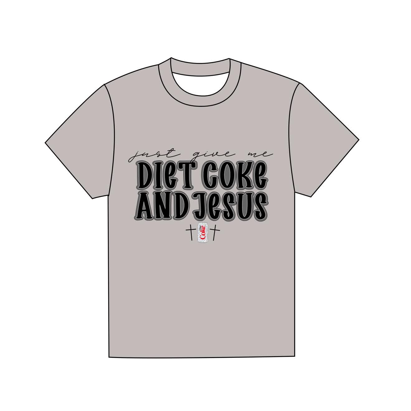 Diet Coke and Jesus - Applique Tee
