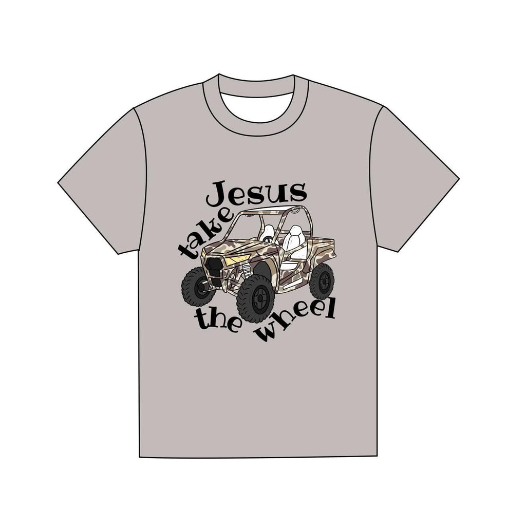 Jesus Take The Wheel - Applique Tee