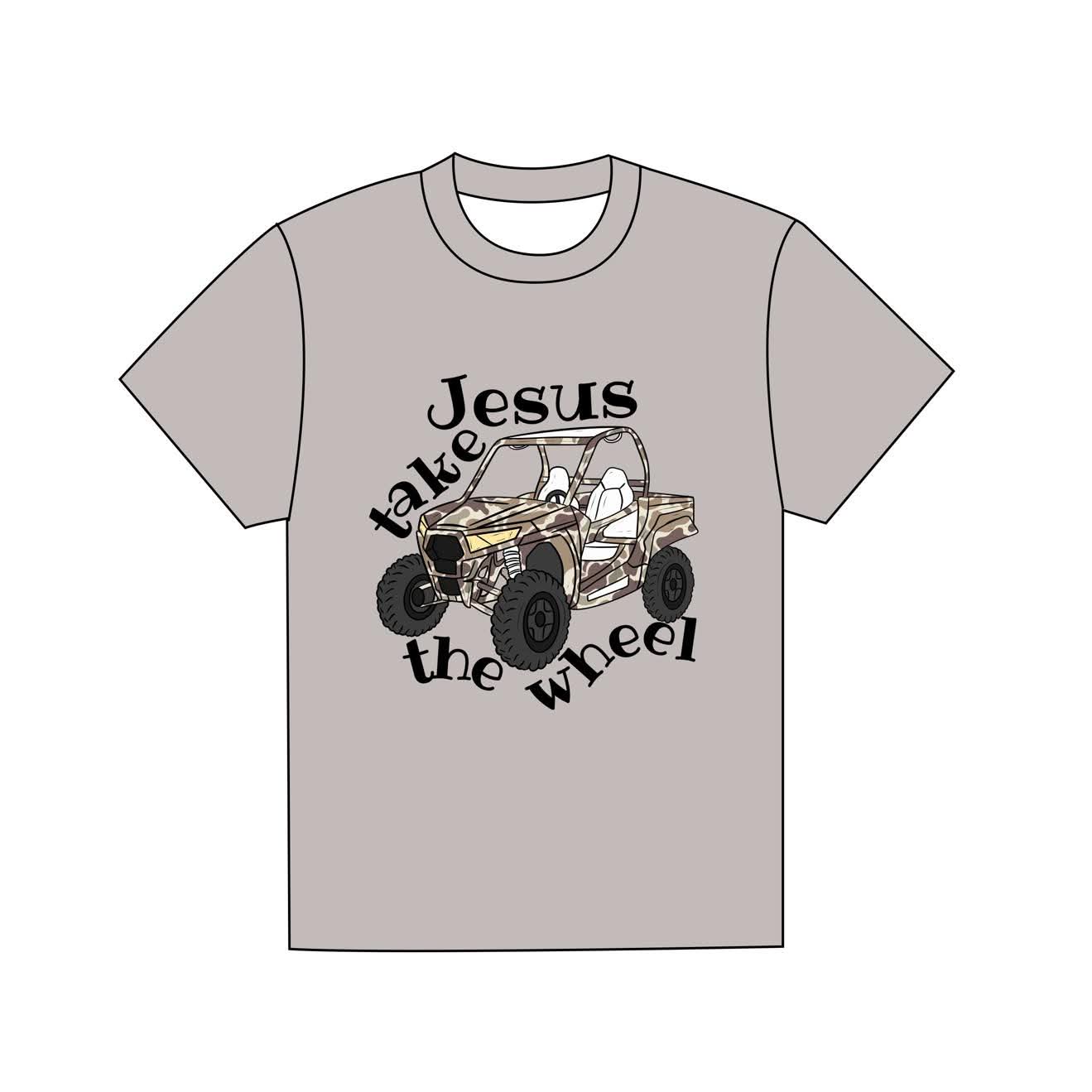 Jesus Take The Wheel - Applique Tee