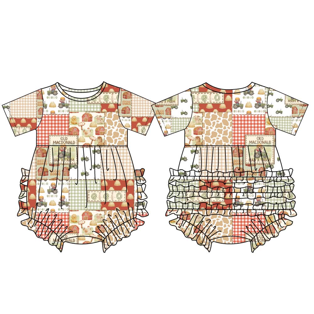 EIEIO Short sleeved Bubble with Ruffles
