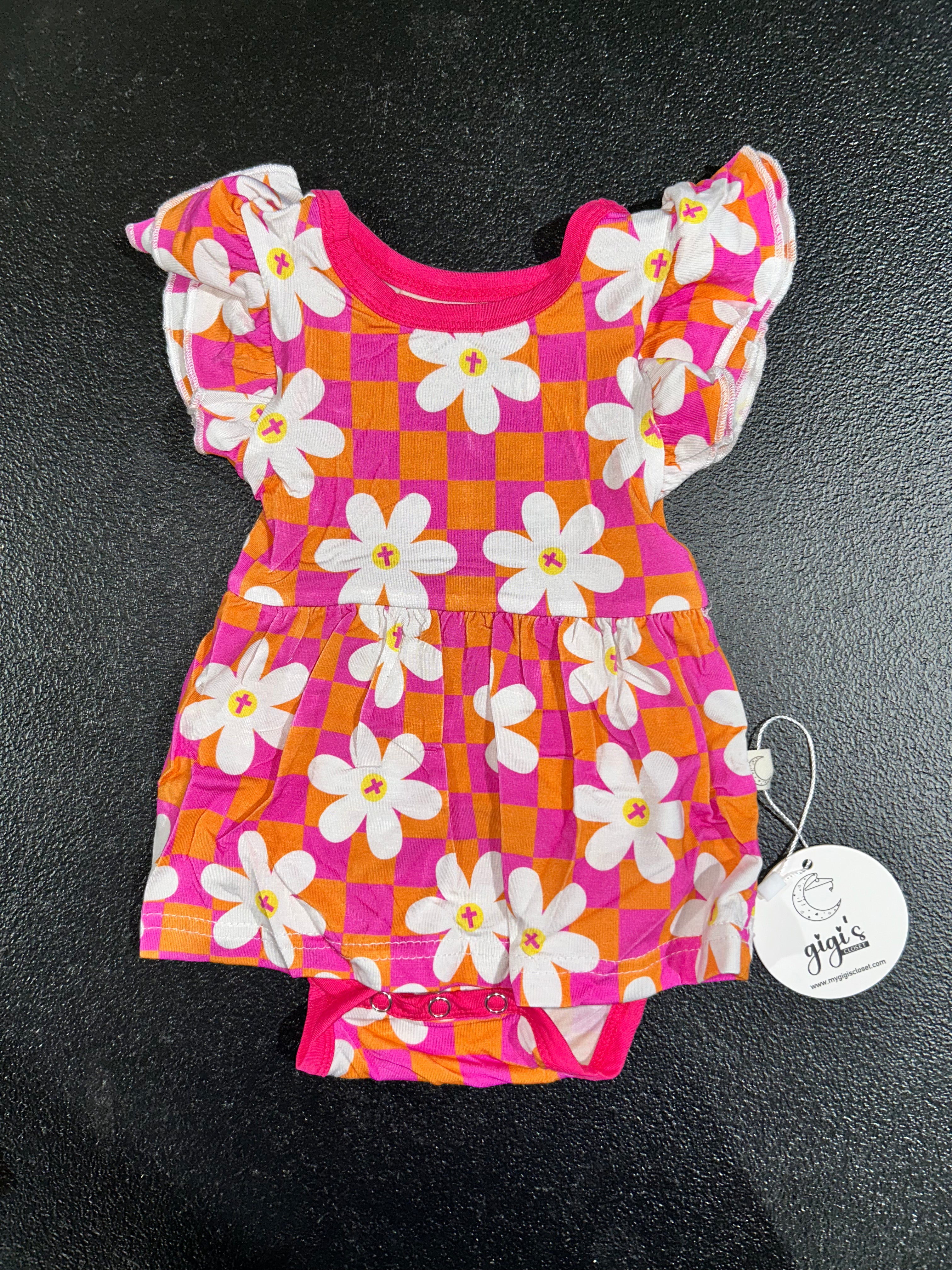 Crossed Flowers - Body Suit Twirl