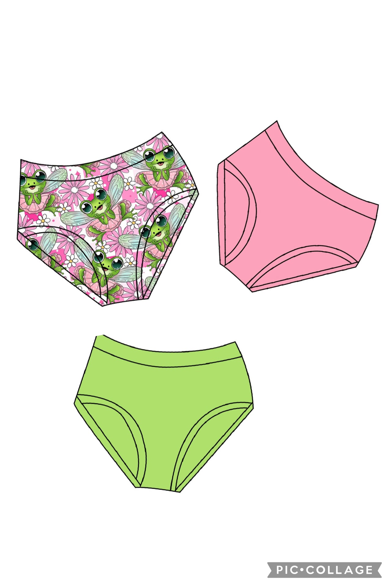 Pixie Froggie - 3 pack Girls Undies