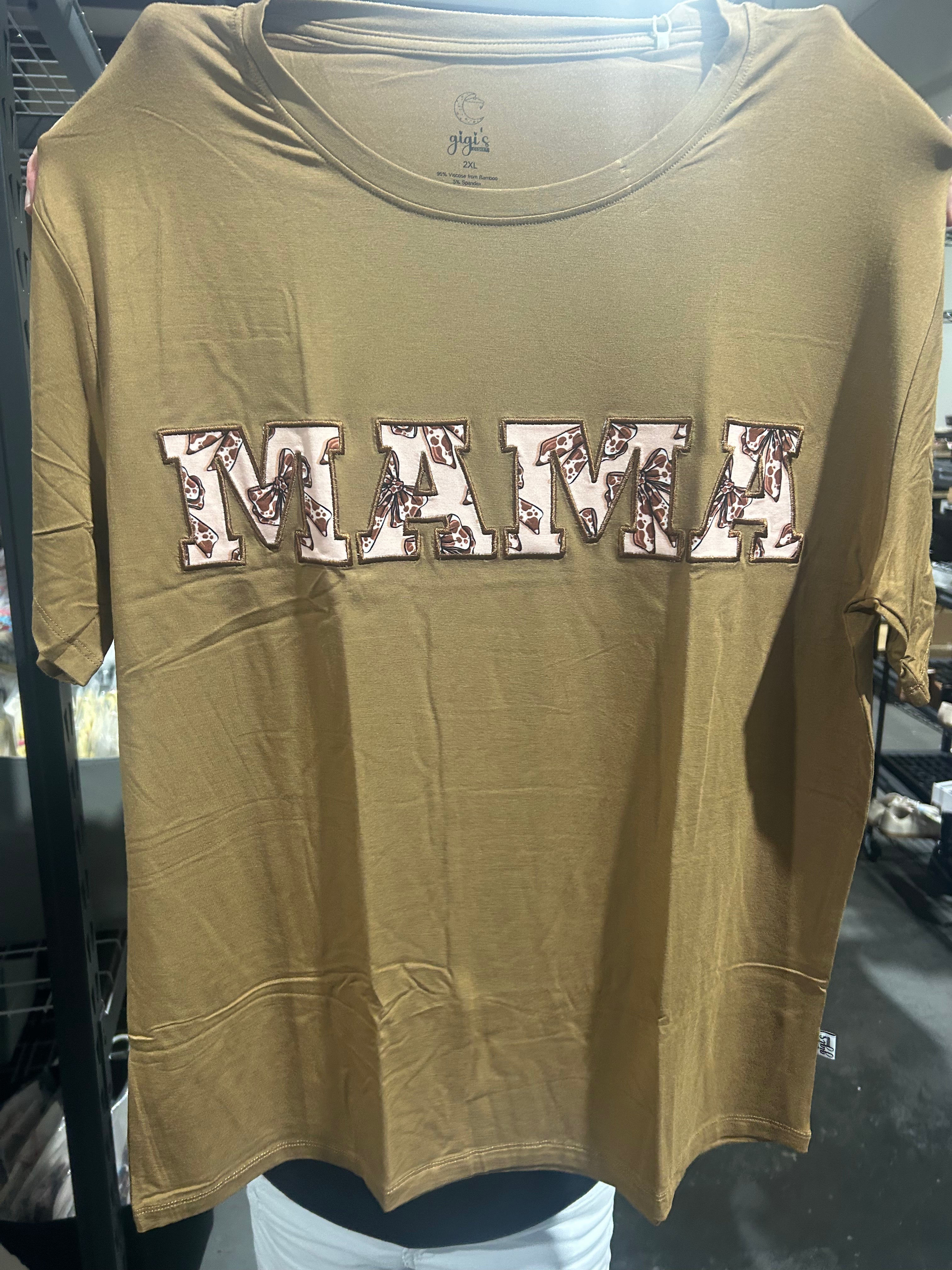 Chic Cow Ribbons - MAMA Tee