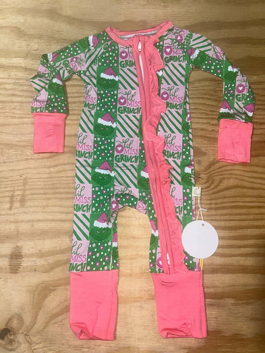 Little Miss Grinchy - Ruffle Convertible Zippy