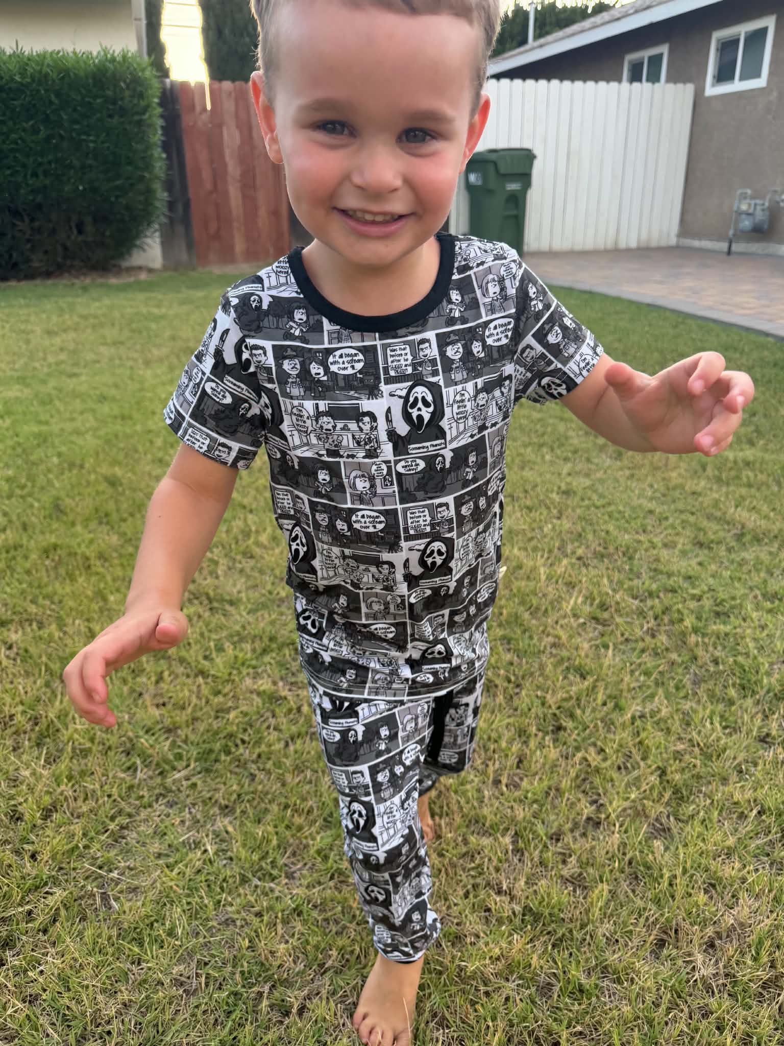Screaming Peanuts - 2 Piece PJ Set Short Sleeve and Pants
