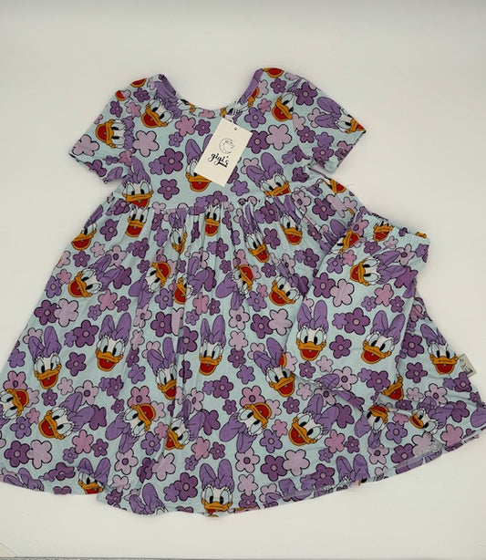 Purple Positivity Dress with Shorts