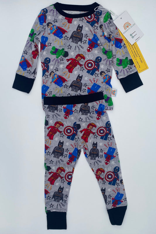 Block Party Heroes Bamboo Bliss Two-Piece Pajama Set