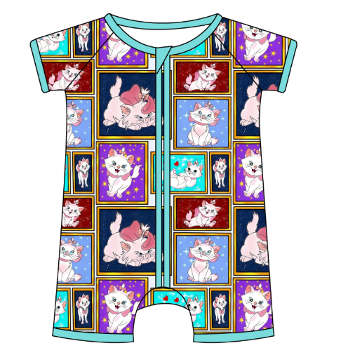 Sassy Cat - Short Sleeve Shorty