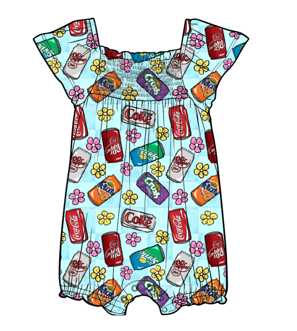 Pop Life - Tank Smocked Romper