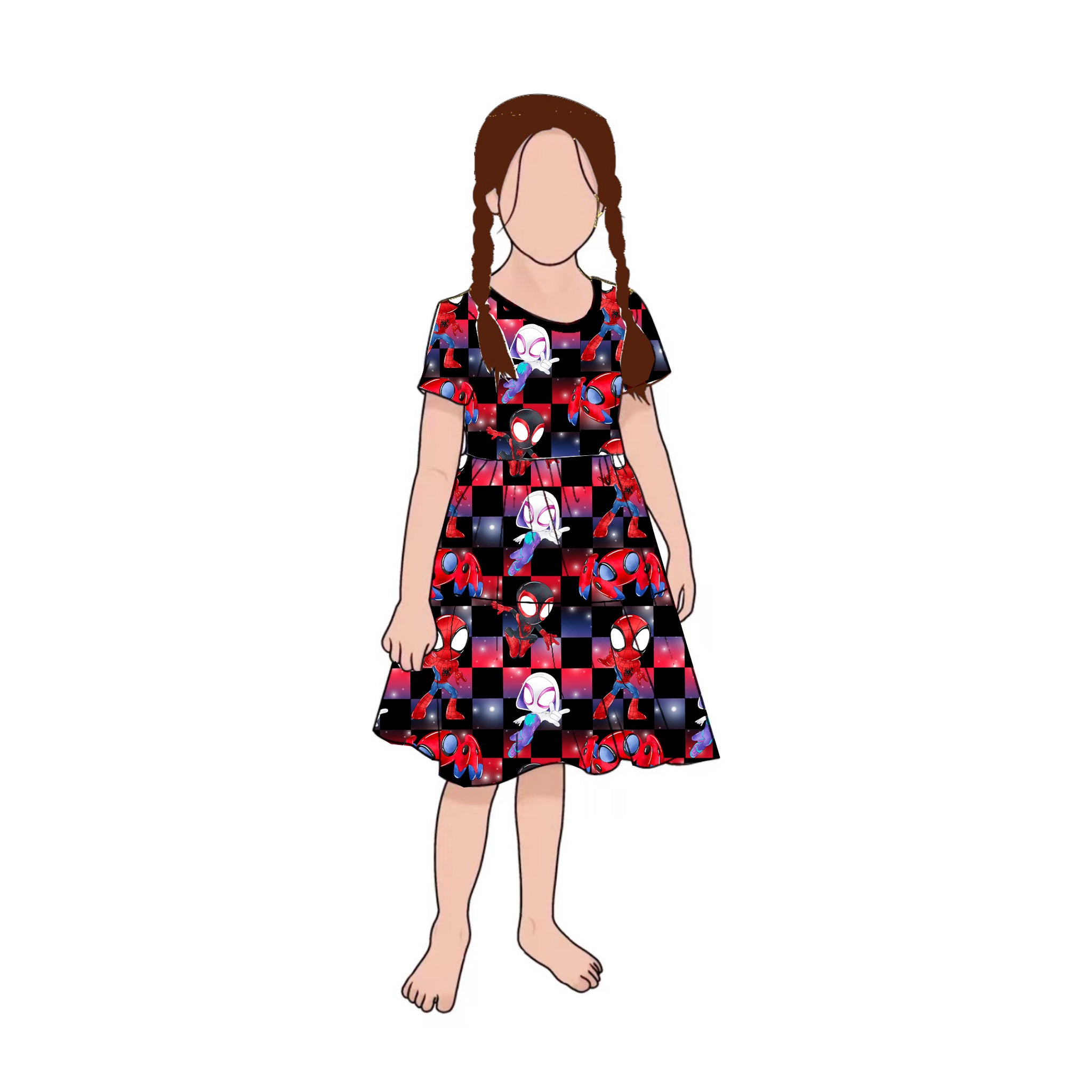 Web Warriors Twirl Dress