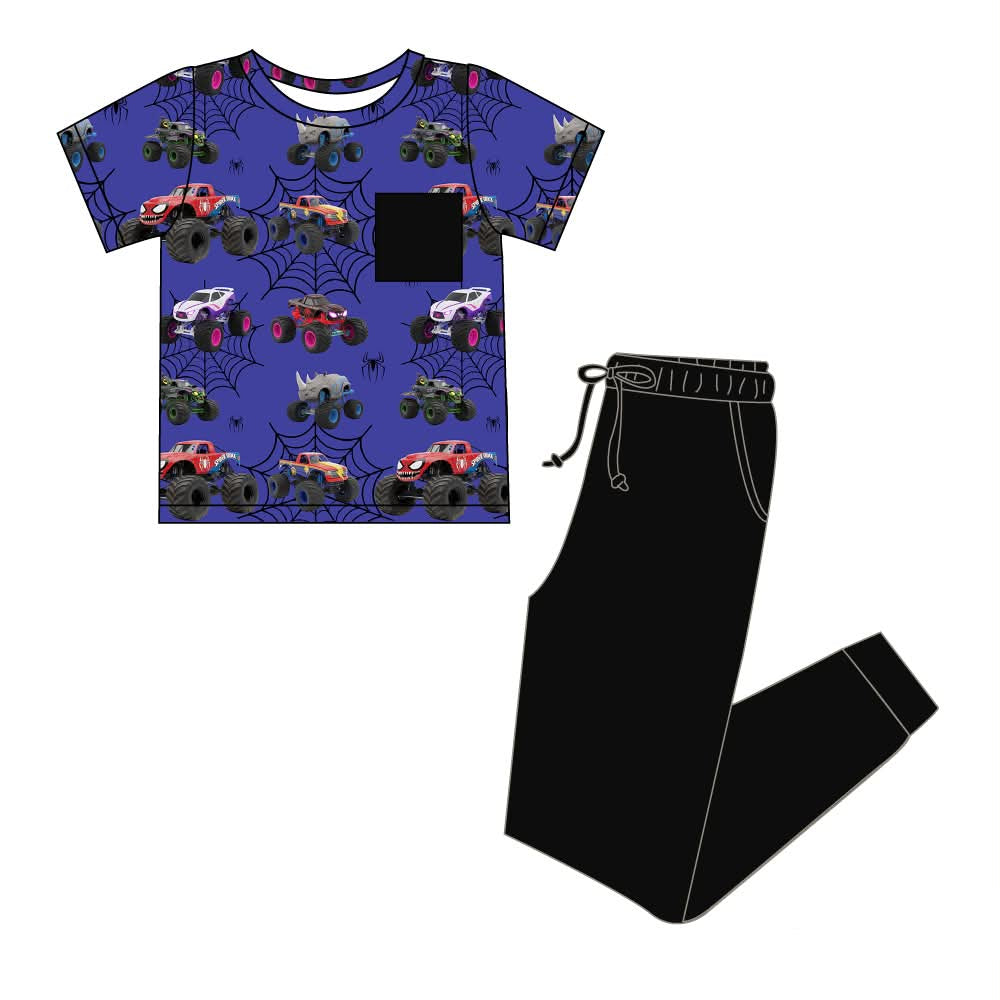 Web Jam - Short Sleeve Pocket Tee and Drawstring Joggers Set