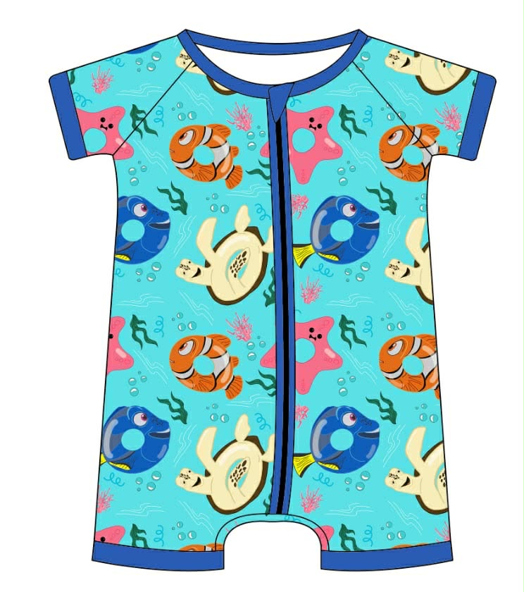 Fishy Floaty - Short Sleeve Shorty