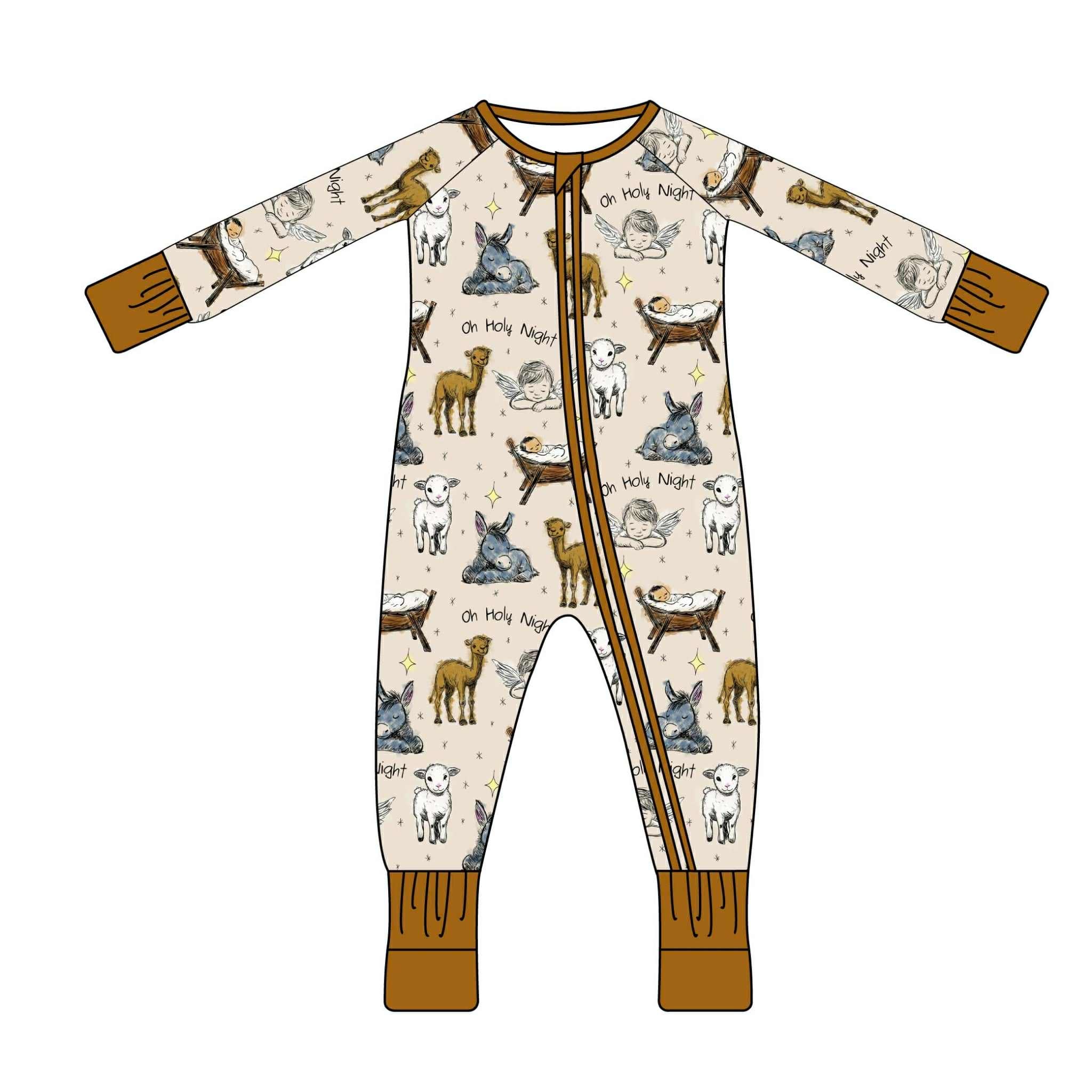 Oh Holy Night - Long Sleeve Zippy