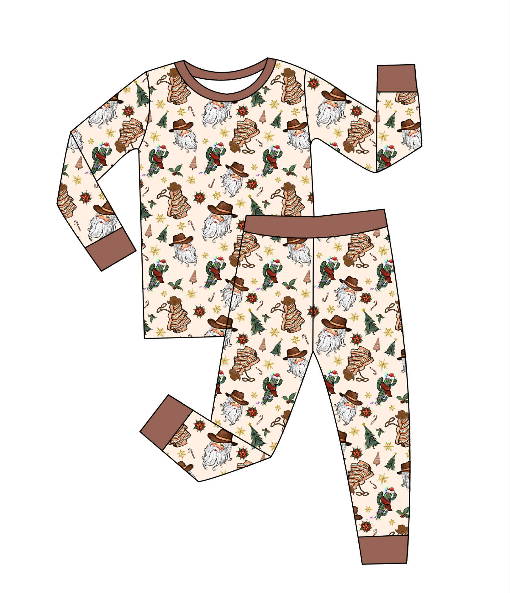 Howdy Santa - 2 Piece Set Long Sleeve and Pants