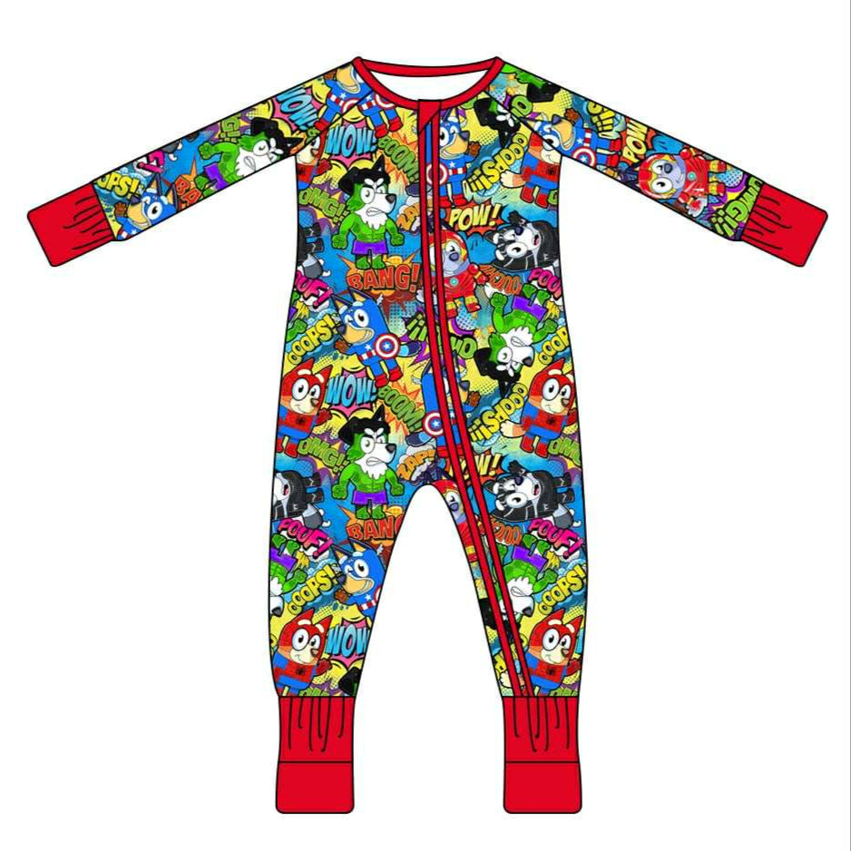 ShapeShifter Heros - Long Sleeve Convertible Zippy