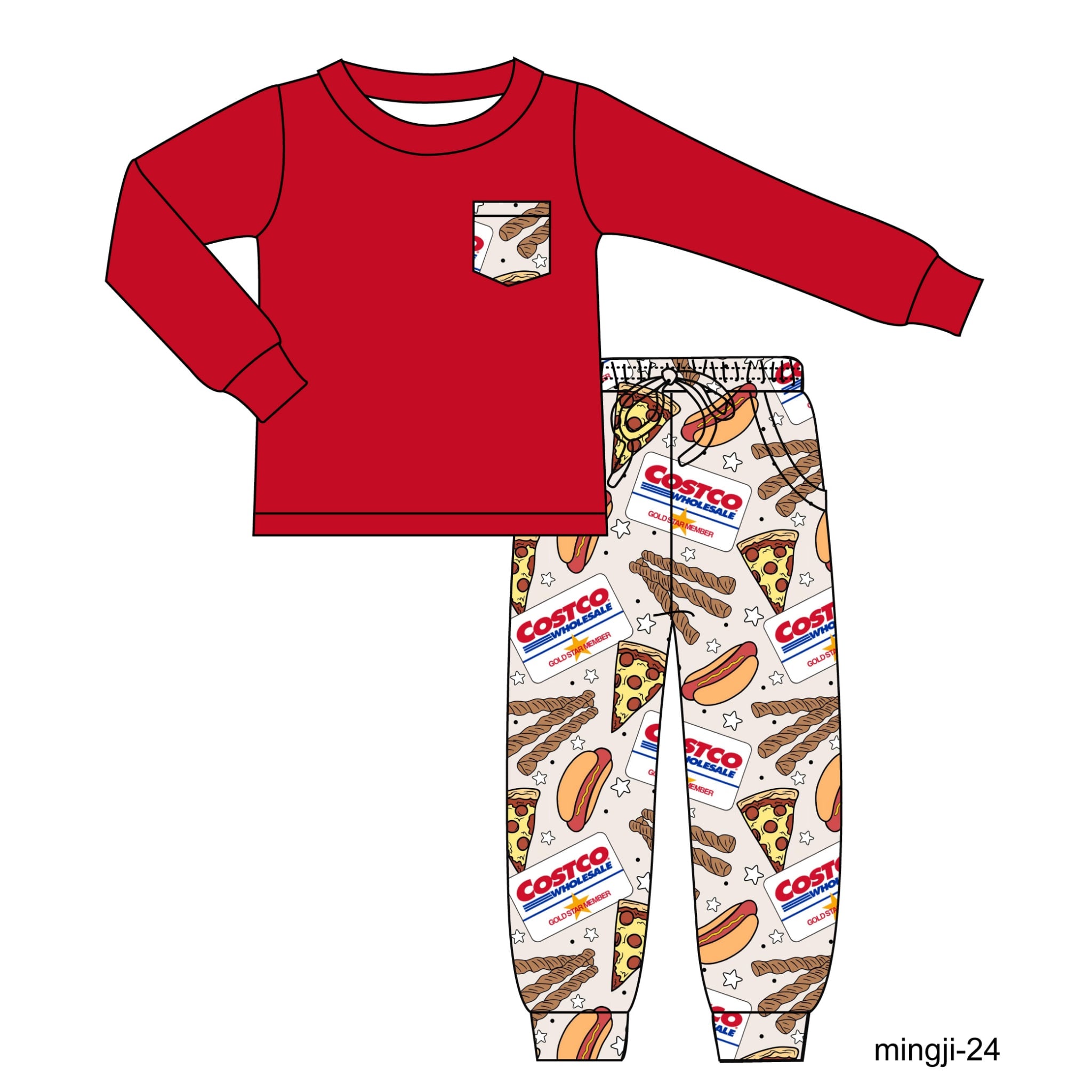 Costco 2-Piece Jogger Set with Pocket Tee (Pre Order Only- August 30th)