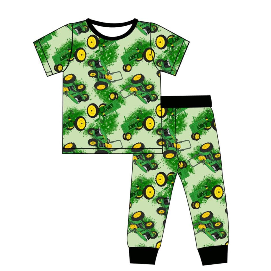 Big Green Tractor - 2 Piece Set Short Sleeve and Pants