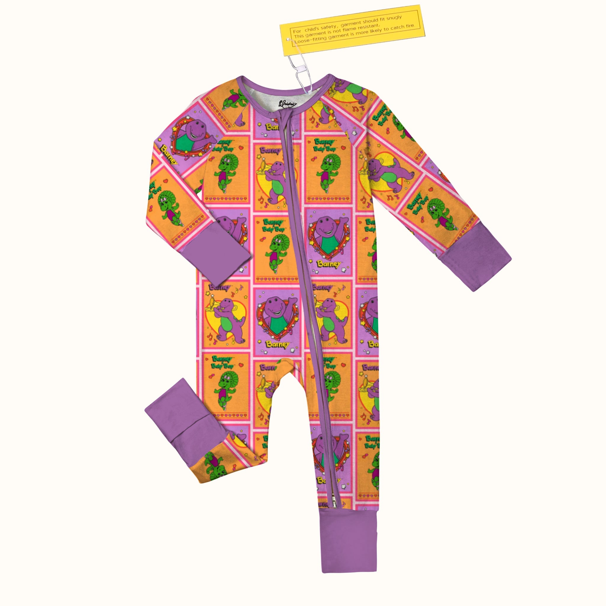 Dino Dance Party Long Sleeve Zippy