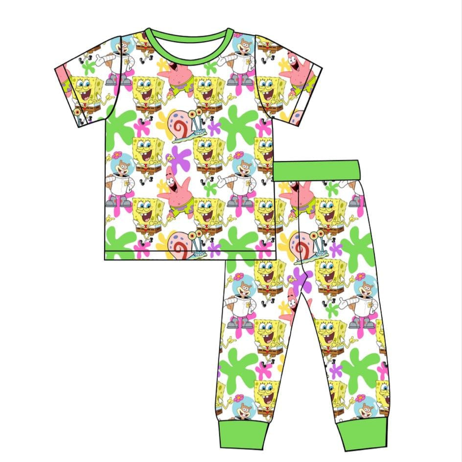 Bikini Bottom Pals - 2 Piece Set Short Sleeve and Pants