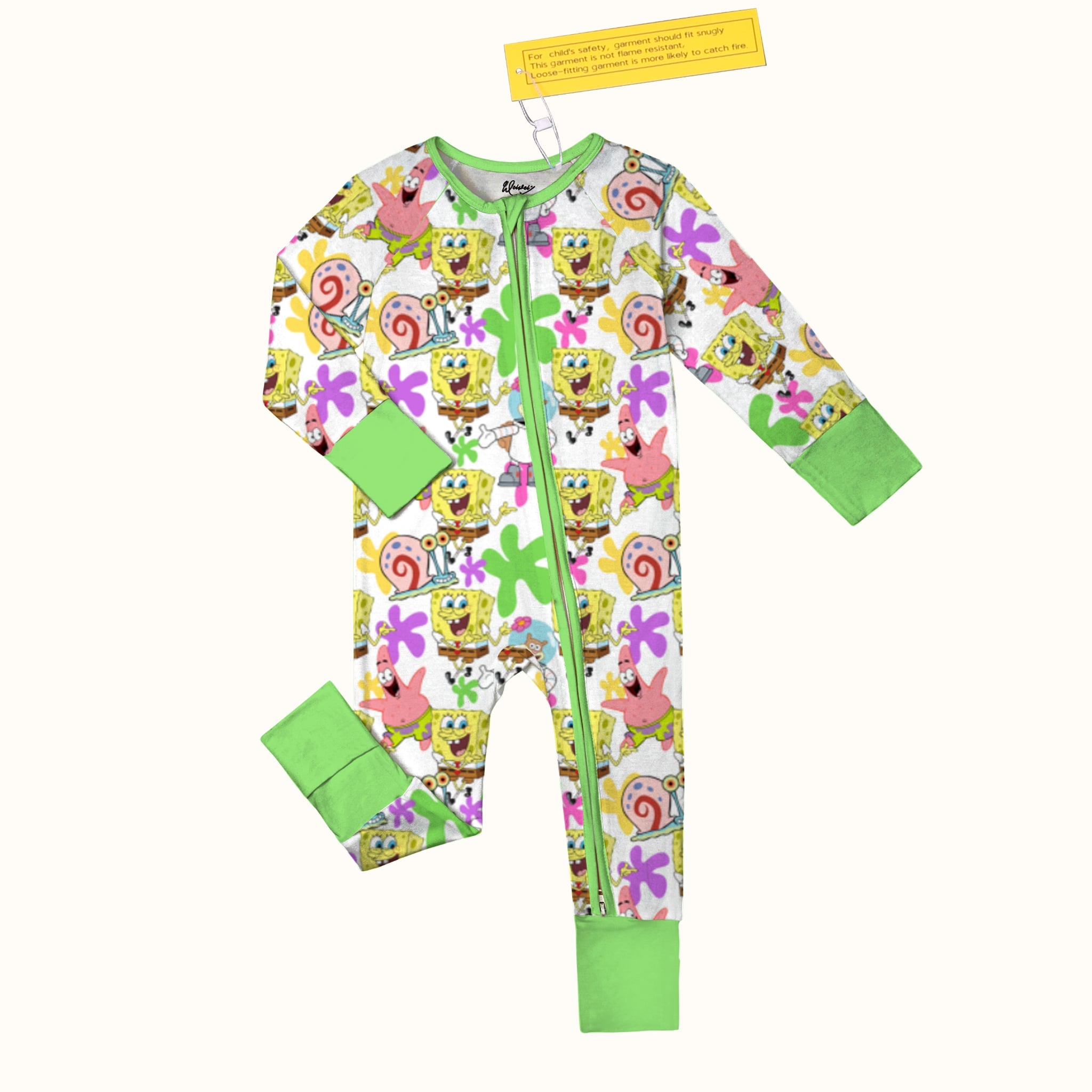Bikini Bottom Pals Long Sleeve Convertible Zippy