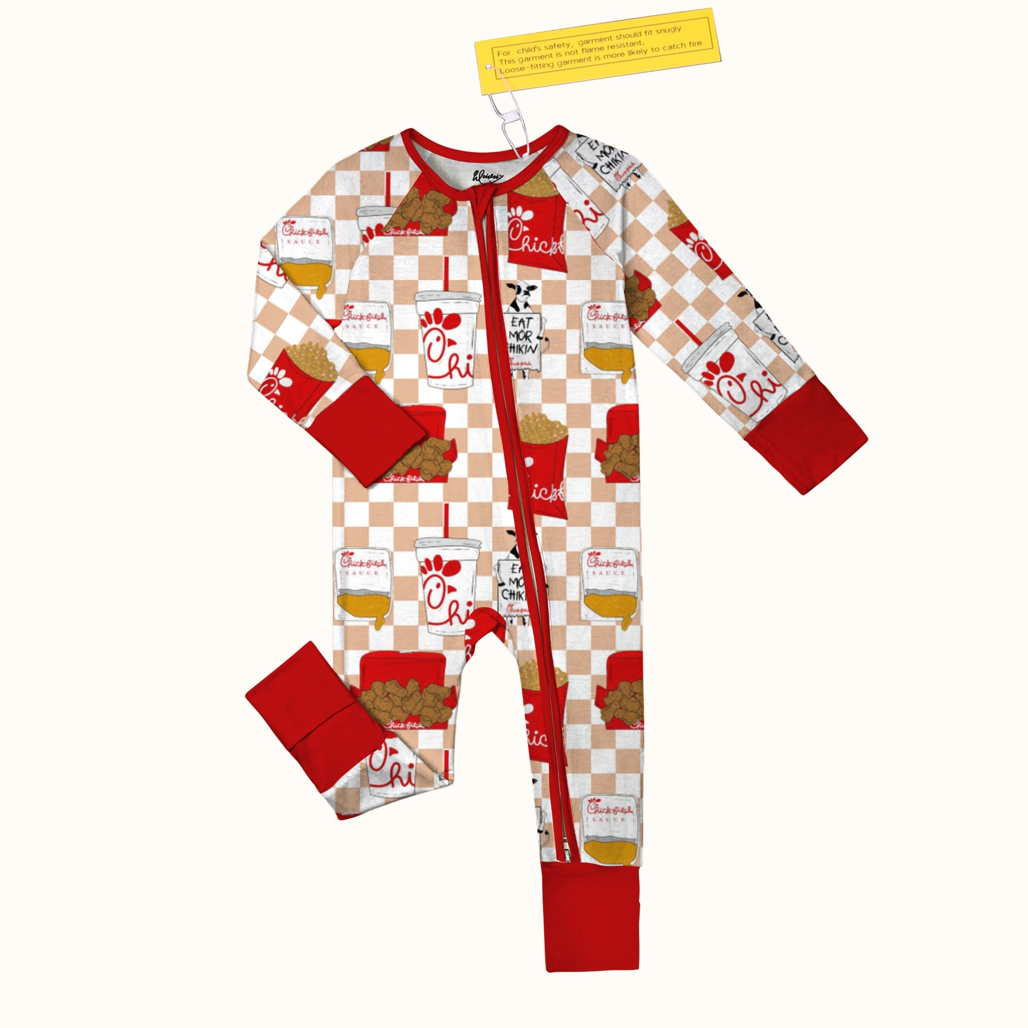 EAT MOR CHIKIN Long Sleeve Convertible Zippy