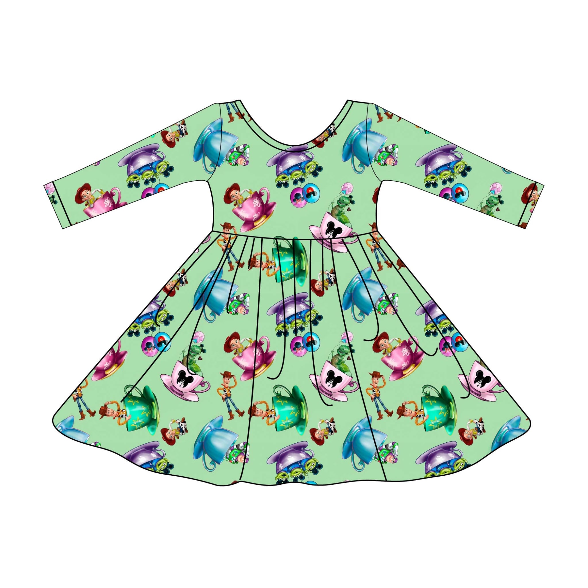 Princess Teacups - Twirl Dress