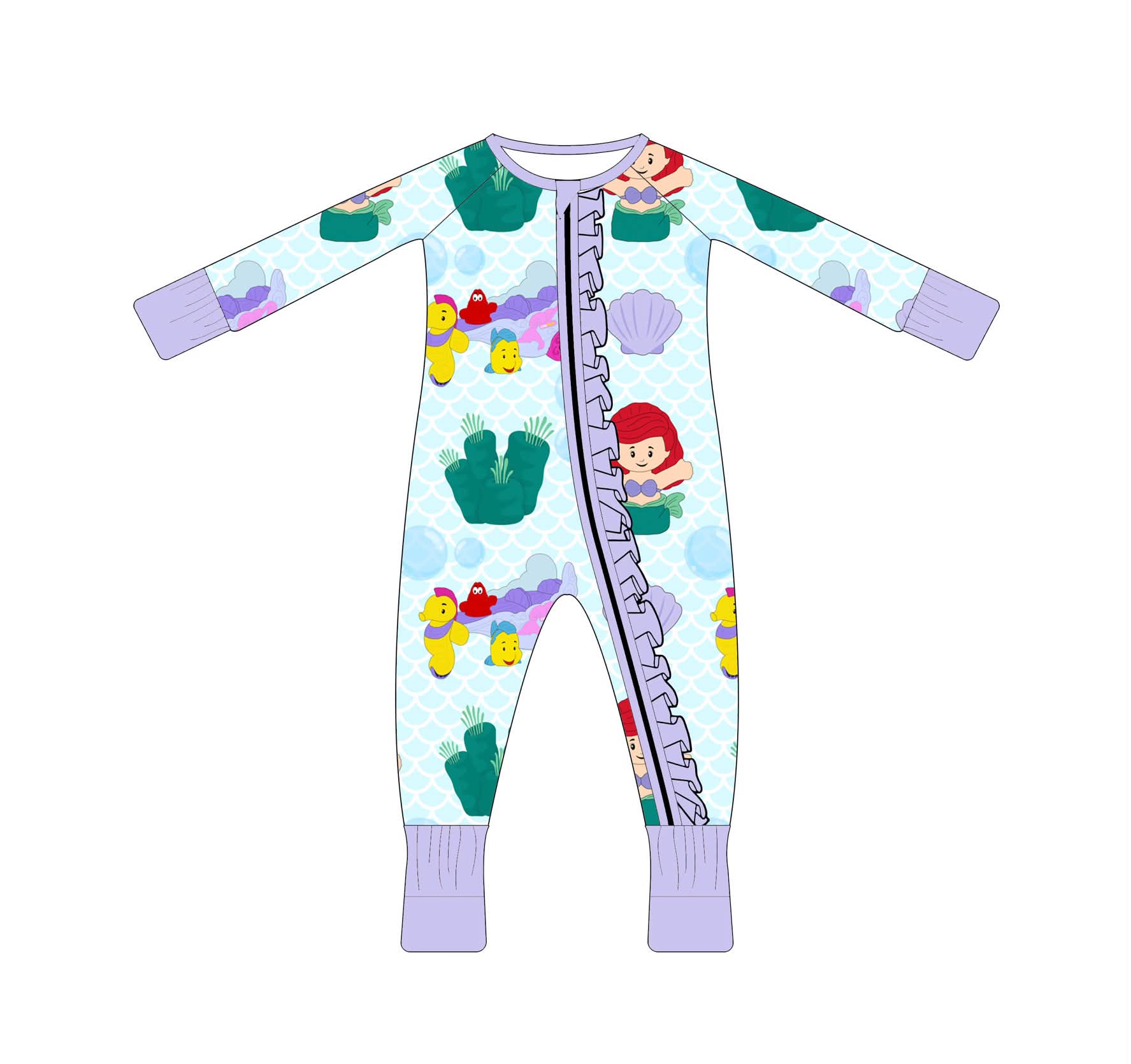 Little Ariel - Ruffle Convertible Zippy