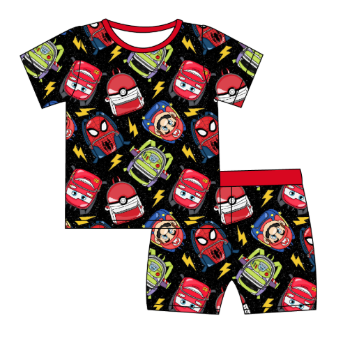 Cool Kidz - 2 Piece PJ Set Short Sleeve and Shorts