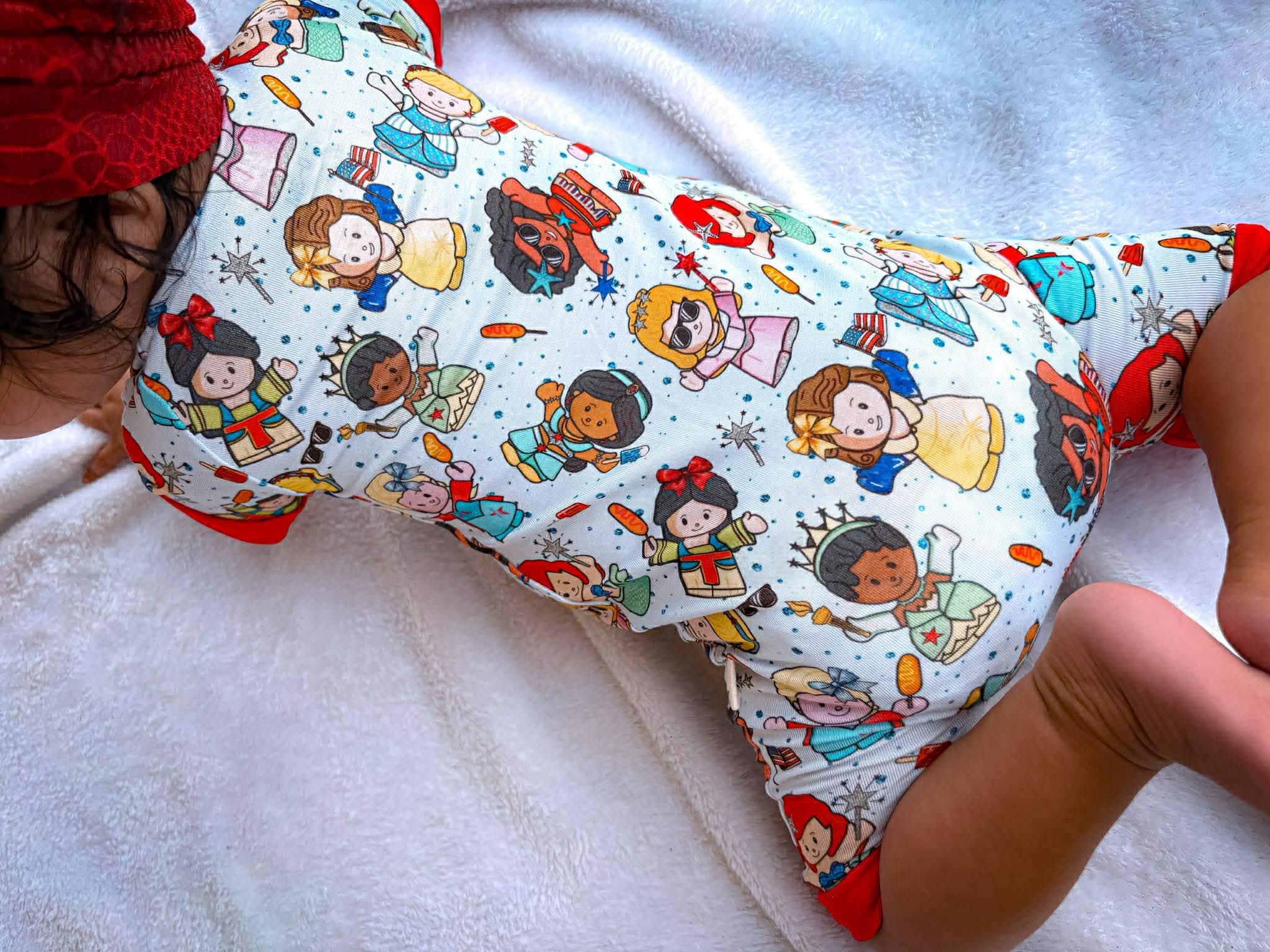 Little Patriotic Princess - Short Sleeve Shorty