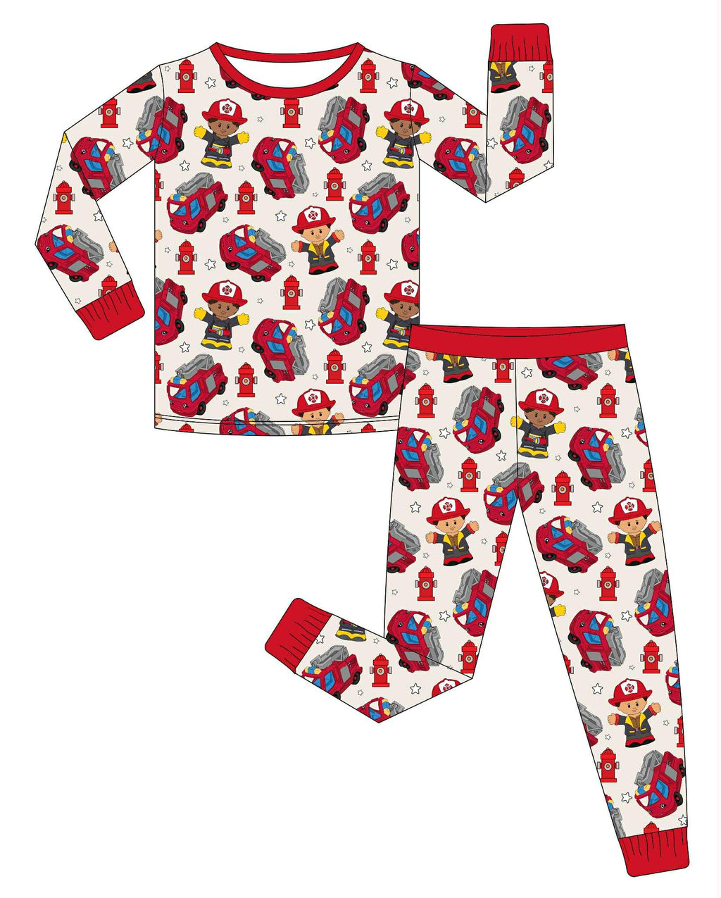 Little Fire Stoppers - 2 Piece Set Long Sleeve and Pants PJs